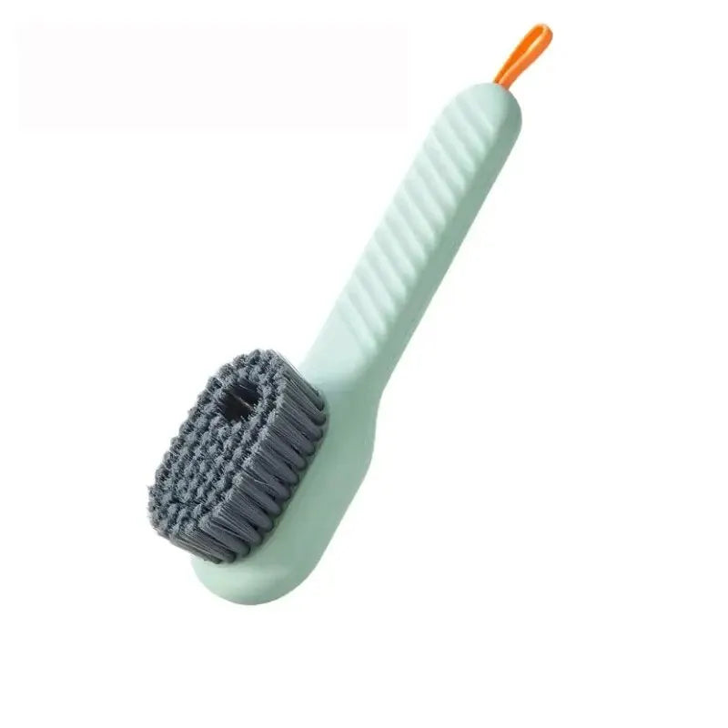 Multifunctional Long-Handle Shoe & Clothes Cleaning Brush – Soft Bristles with Built-in Liquid Dispenser