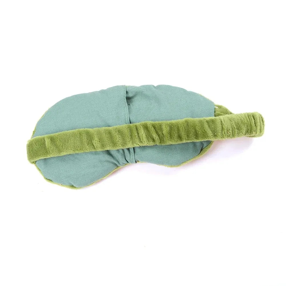 3D Sad Frog Sleep Mask – Soft & Comfortable Travel Eyepatch for Better Sleep